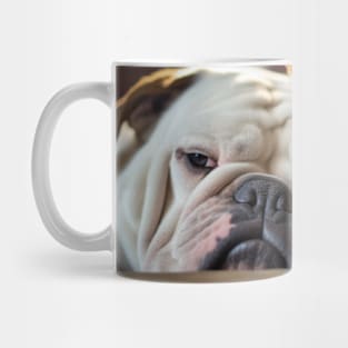 English Bulldog Cat Pet Animal Beauty Warm Cuddle Caring Mug